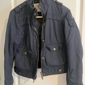 American Eagle Outfitters Dark Blue Military Jacket